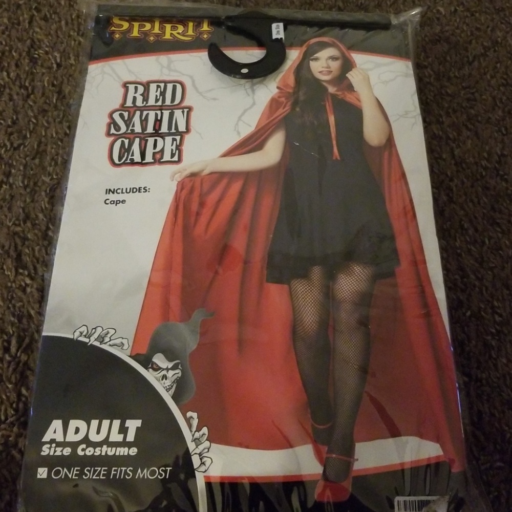 Red Satin Halloween Cape